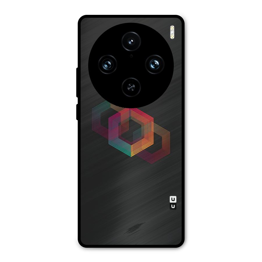 Tri-hexa Colours Metal Back Case for Vivo X100 Pro