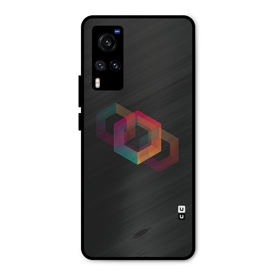 Tri-hexa Colours Metal Back Case for Vivo X60