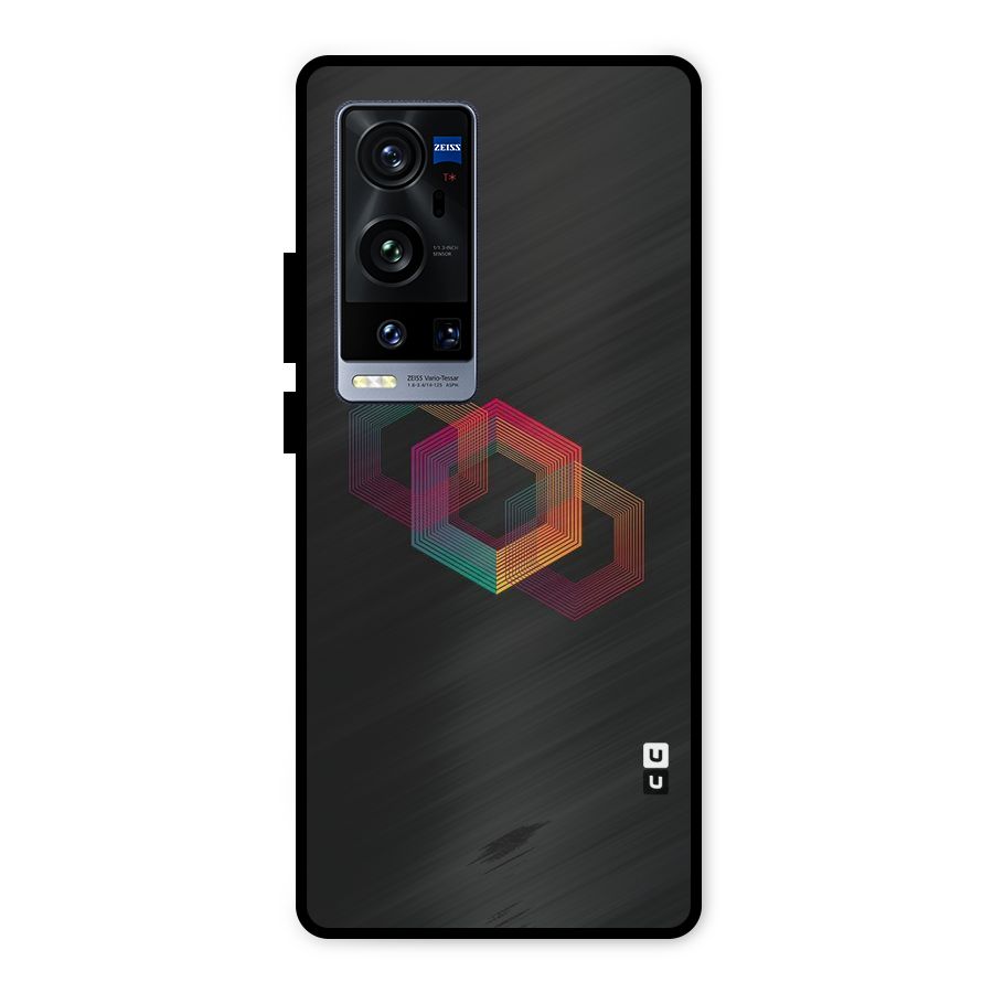 Tri-hexa Colours Metal Back Case for Vivo X60 Pro Plus