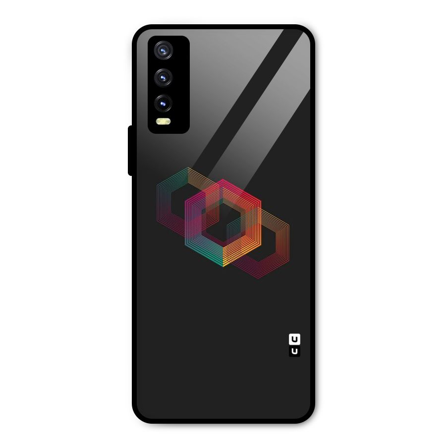Tri-hexa Colours Metal Back Case for Vivo Y20