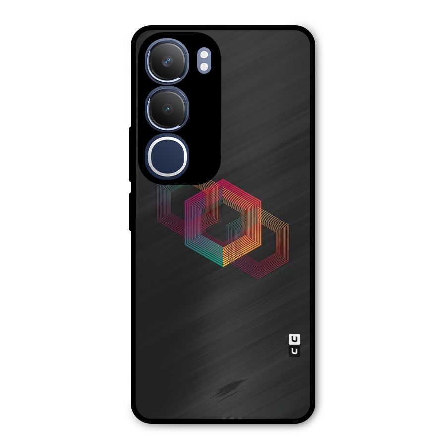 Tri-hexa Colours Metal Back Case for Vivo Y29