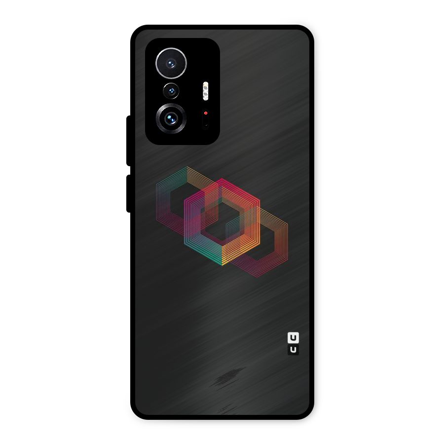 Tri-hexa Colours Metal Back Case for Xiaomi 11T Pro