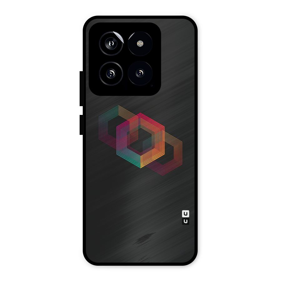 Tri-hexa Colours Metal Back Case for Xiaomi 14
