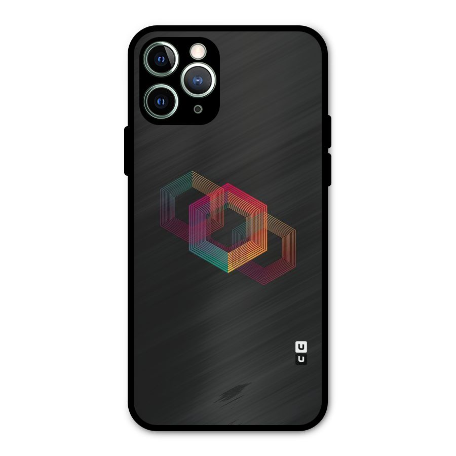 Tri-hexa Colours Metal Back Case for iPhone 11 Pro Max