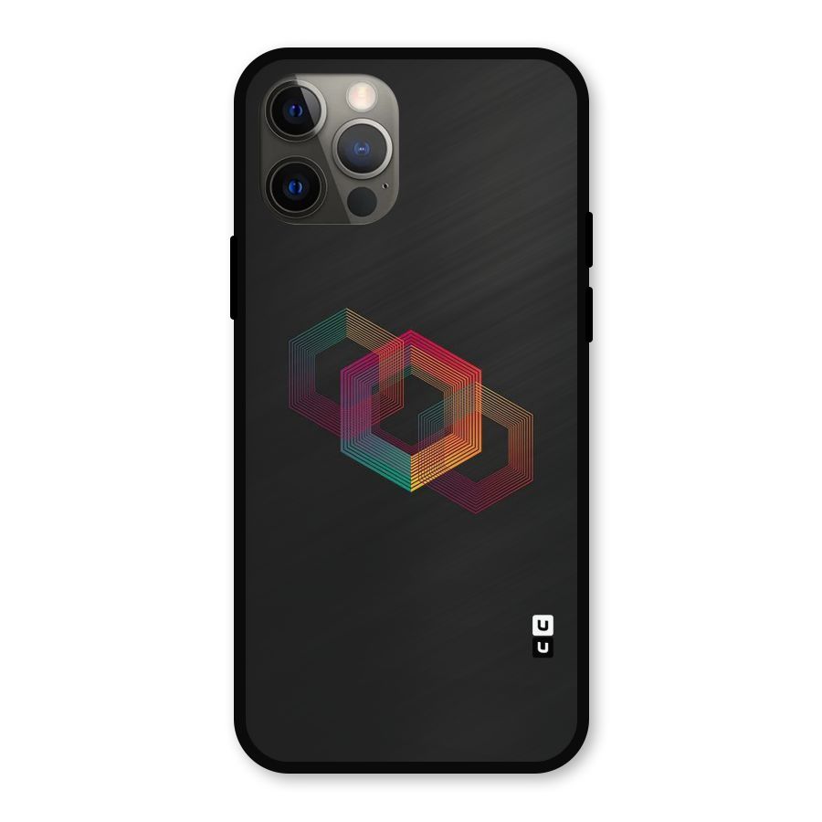 Tri-hexa Colours Metal Back Case for iPhone 12 Pro