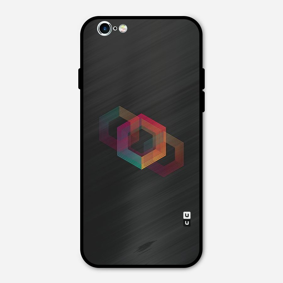 Tri-hexa Colours Metal Back Case for iPhone 6 6s