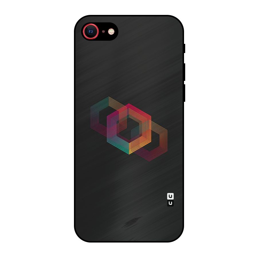 Tri-hexa Colours Metal Back Case for iPhone 7