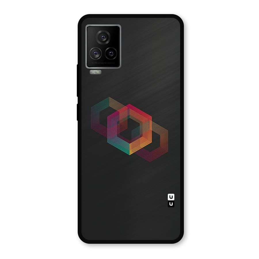 Tri-hexa Colours Metal Back Case for iQOO 7 Legend 5G