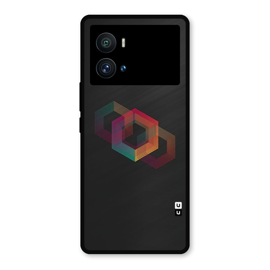 Tri-hexa Colours Metal Back Case for iQOO 9 Pro