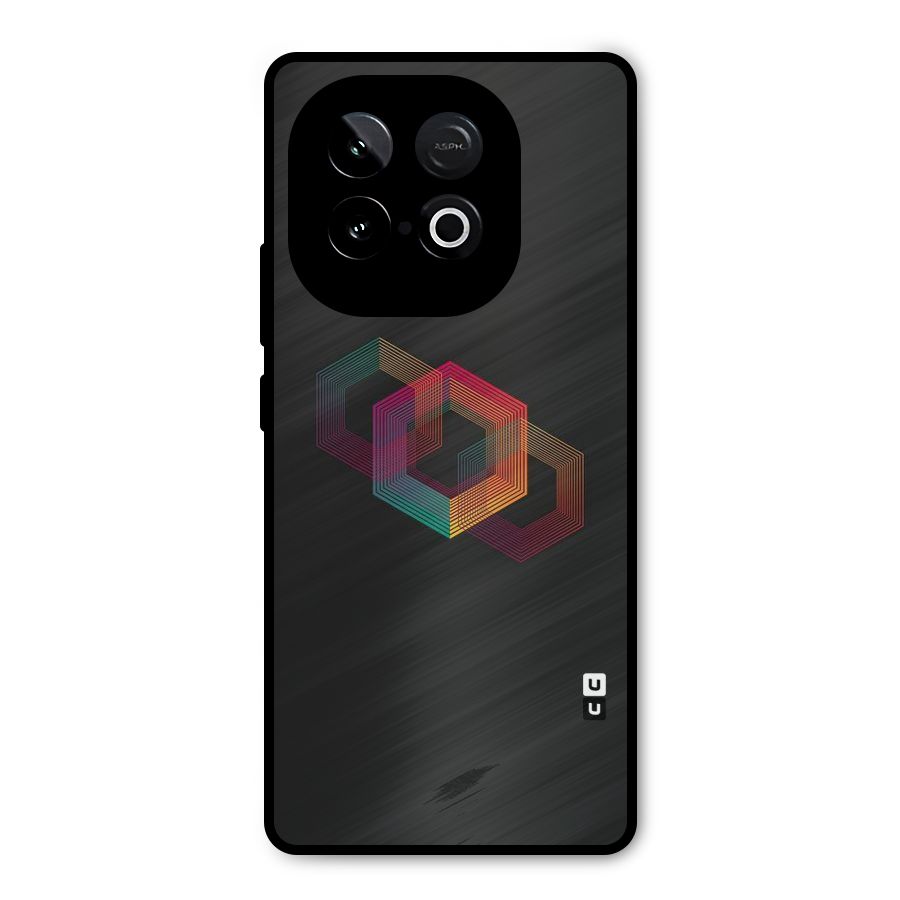 Tri-hexa Colours Metal Back Case for iQOO Neo 10