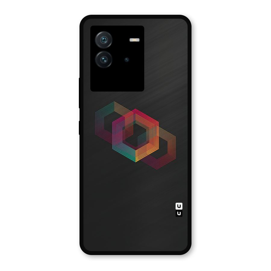 Tri-hexa Colours Metal Back Case for iQOO Neo 6 5G