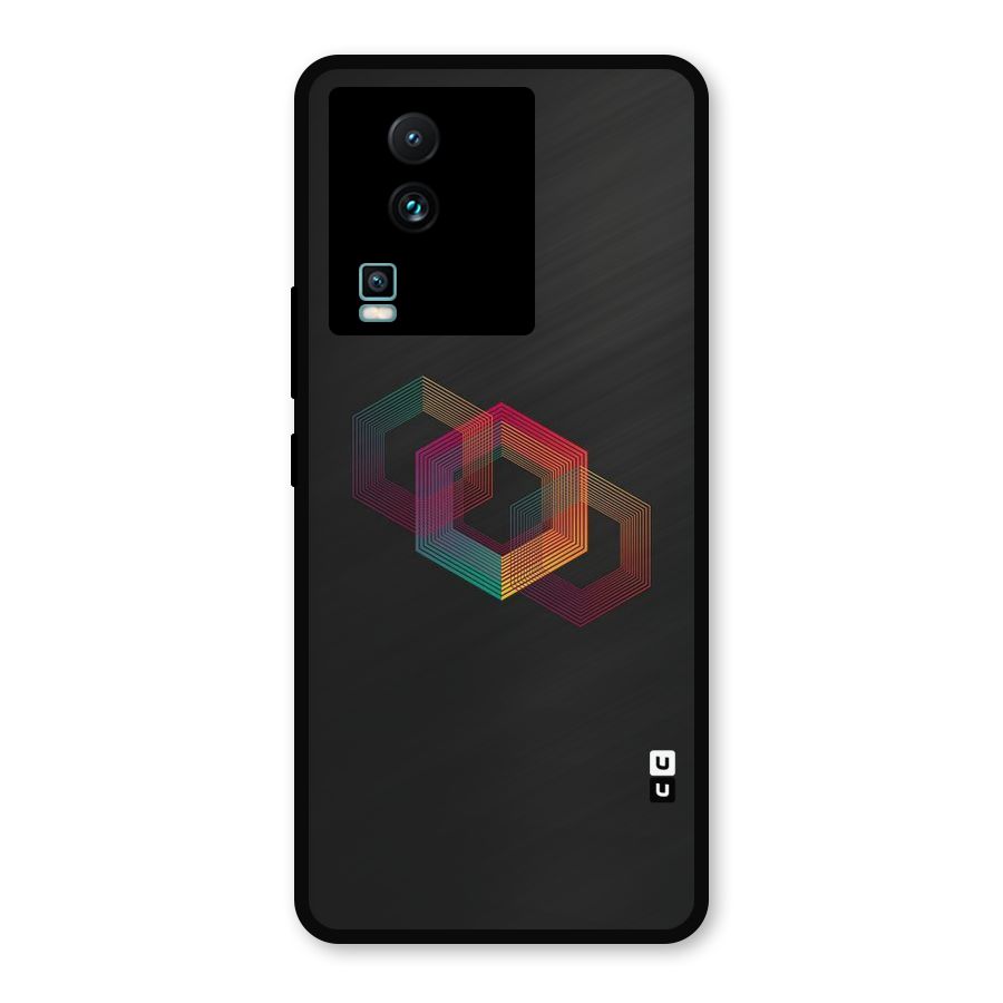 Tri-hexa Colours Metal Back Case for iQOO Neo 7 Pro