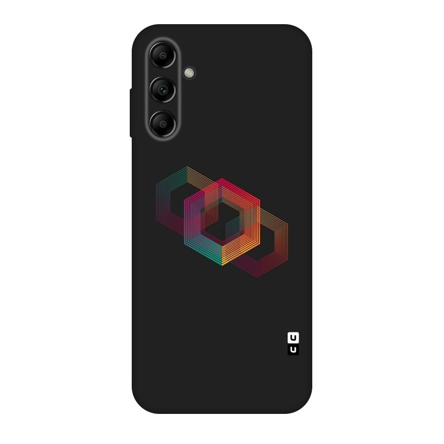 Tri-hexa Colours Original Polycarbonate Back Case for Galaxy A14 5G