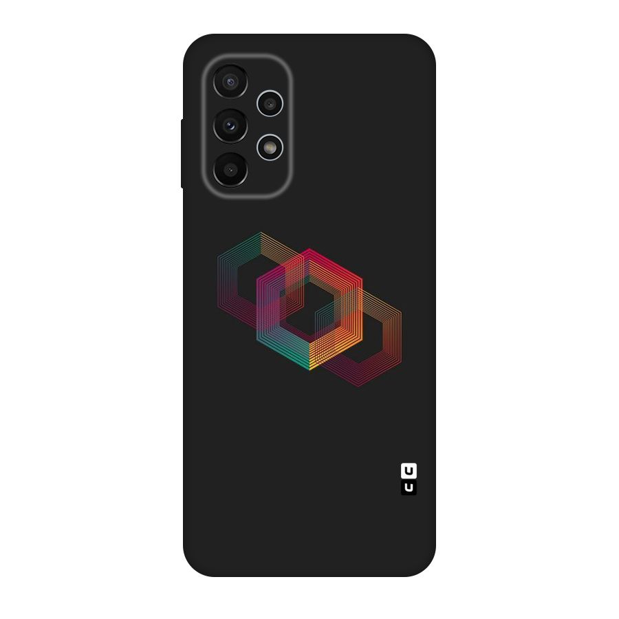 Tri-hexa Colours Original Polycarbonate Back Case for Galaxy A23