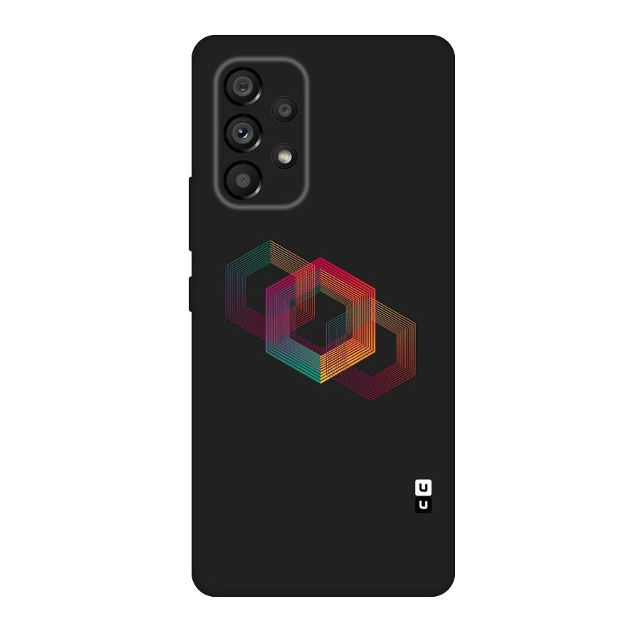 Tri-hexa Colours Original Polycarbonate Back Case for Galaxy A53 5G