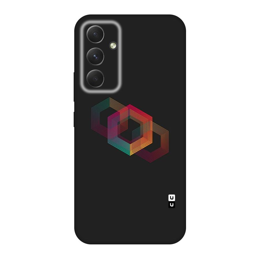 Tri-hexa Colours Original Polycarbonate Back Case for Galaxy A54