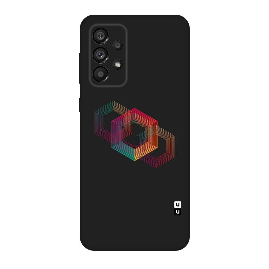 Tri-hexa Colours Original Polycarbonate Back Case for Galaxy A73 5G