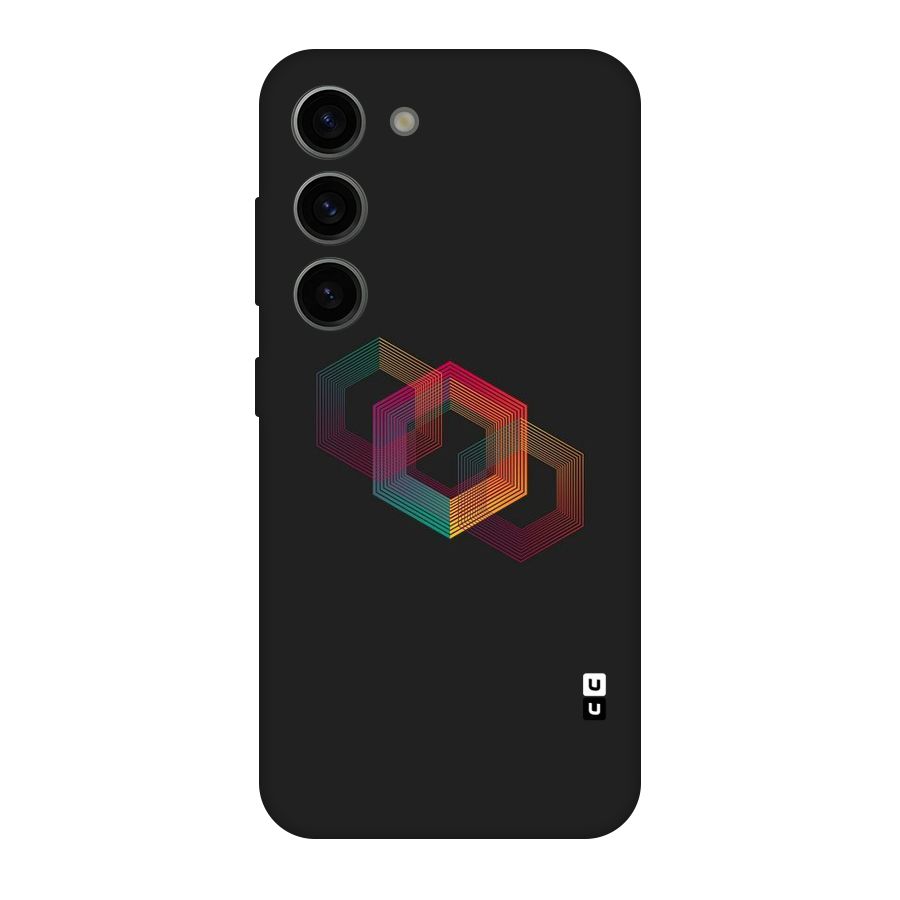 Tri-hexa Colours Original Polycarbonate Back Case for Galaxy S23