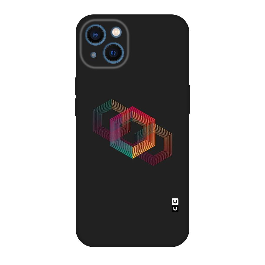 Tri-hexa Colours Original Polycarbonate Back Case for iPhone 13