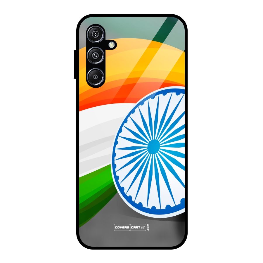 Tri Color Glass Back Case for Galaxy M34 5G