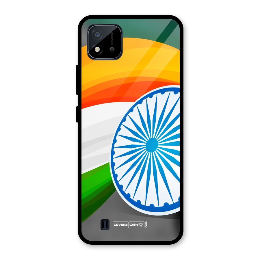 Tri Color Glass Back Case for Realme C11 2021