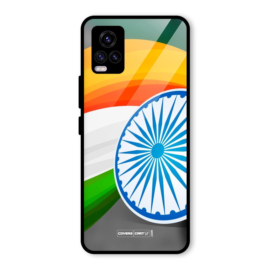 Tri Color Glass Back Case for Vivo V20 2021