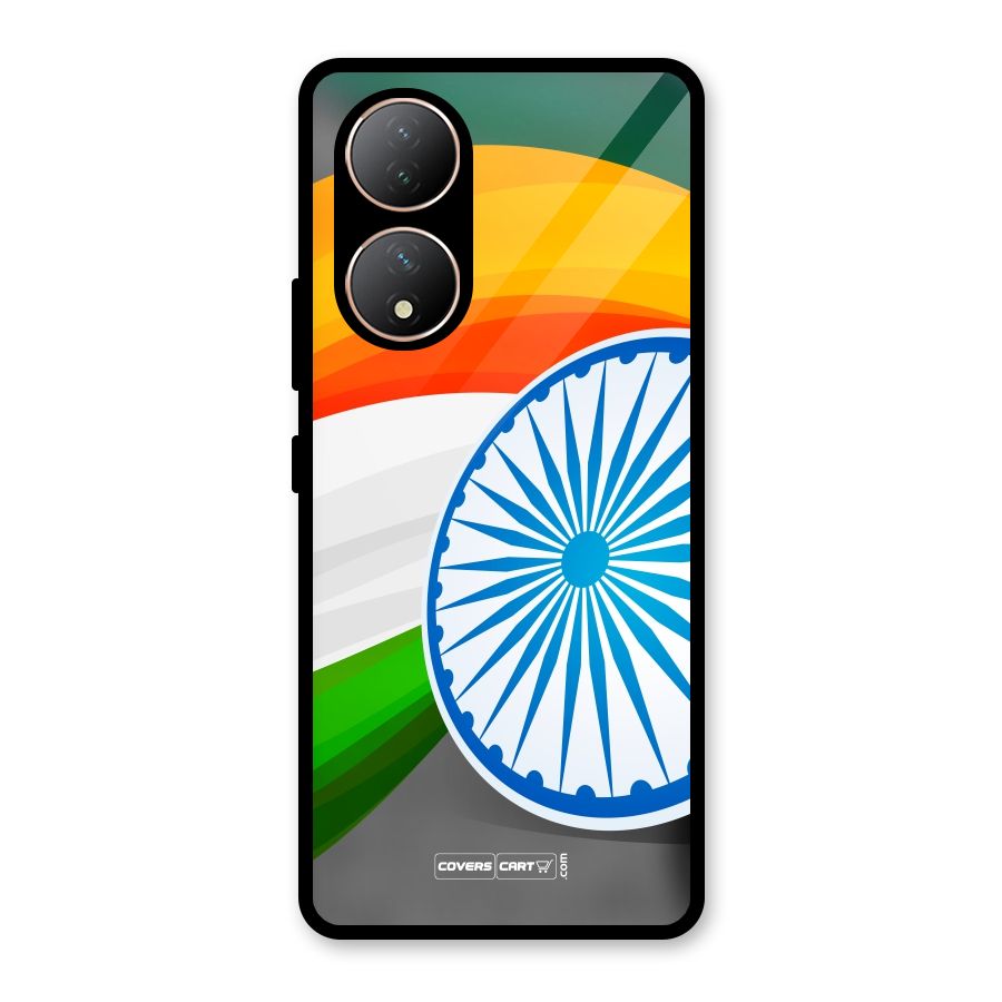 Tri Color Glass Back Case for Vivo Y100A