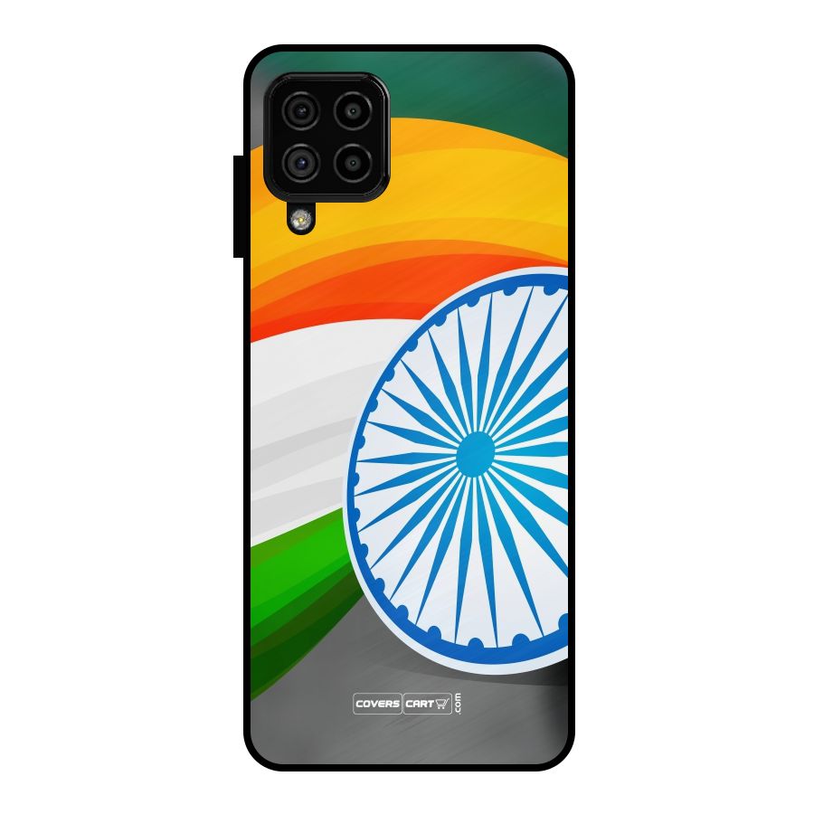 Tri Color Metal Back Case for Galaxy A22 4G