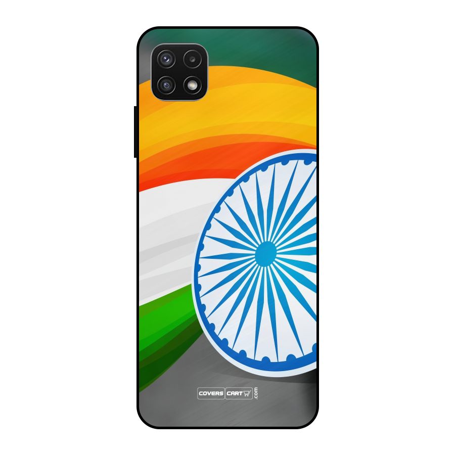 Tri Color Metal Back Case for Galaxy A22 5G