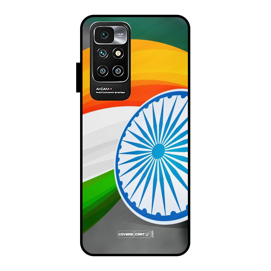 Tri Color Metal Back Case for Redmi 10 Prime