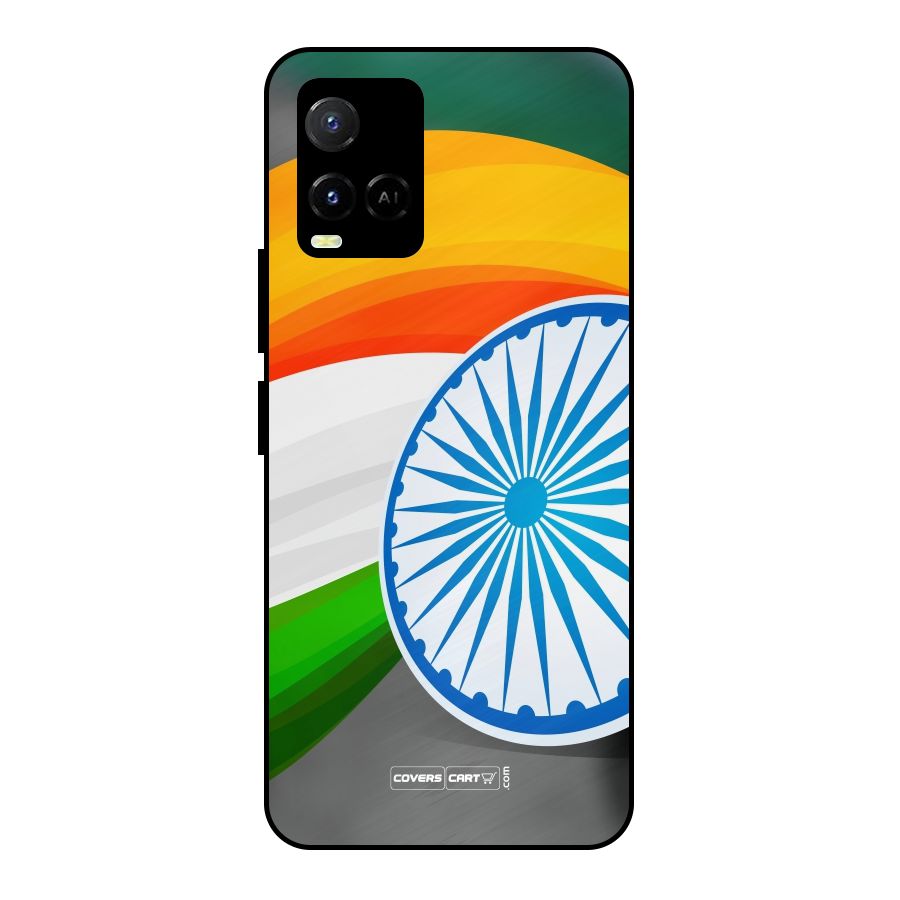 Tri Color Metal Back Case for Vivo Y21A