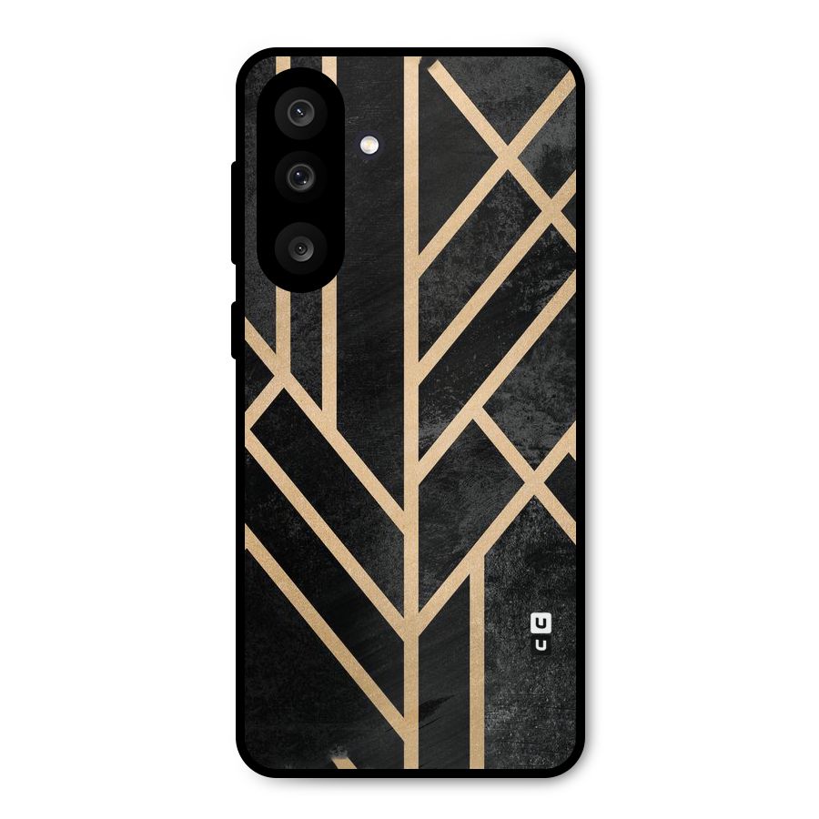 Tri Lines Gold Metal Back Case for Galaxy F56