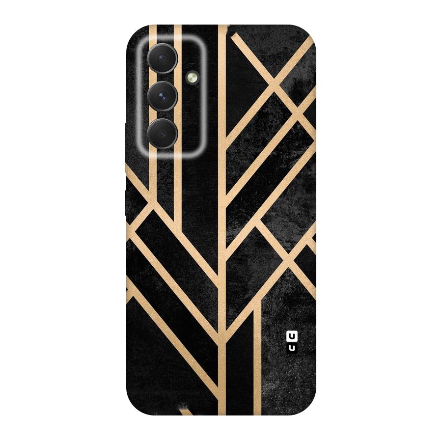 Tri Lines Gold Original Polycarbonate Back Case for Galaxy A54