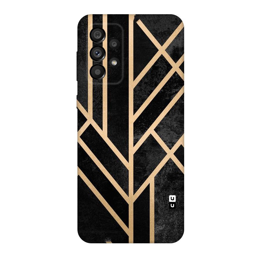 Tri Lines Gold Original Polycarbonate Back Case for Galaxy A73 5G