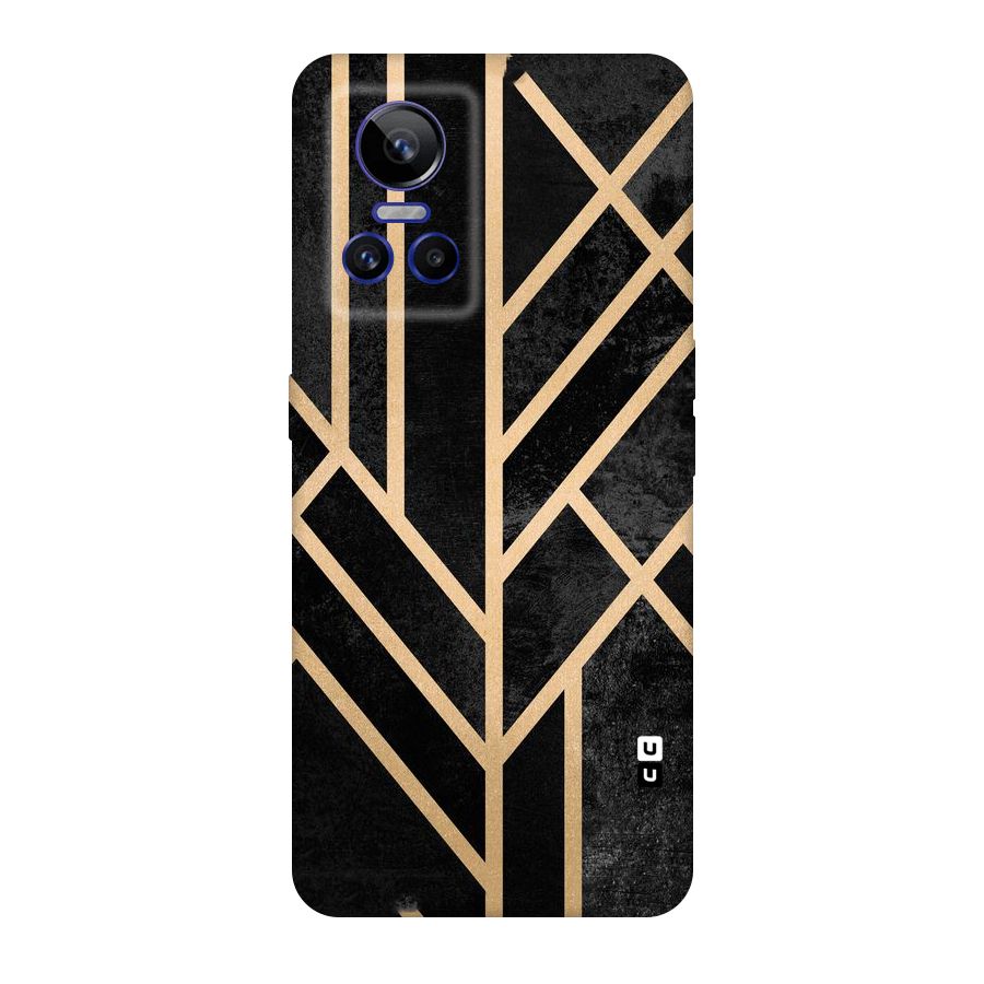 Tri Lines Gold Original Polycarbonate Back Case for Realme GT Neo 3