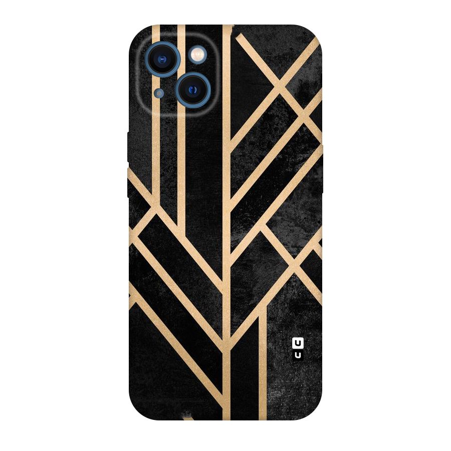 Tri Lines Gold Original Polycarbonate Back Case for iPhone 13