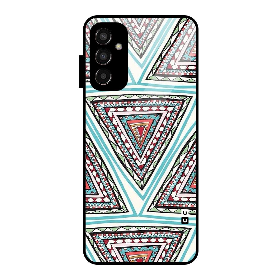 Triangle Abstract Mode Glass Back Case for Galaxy F13