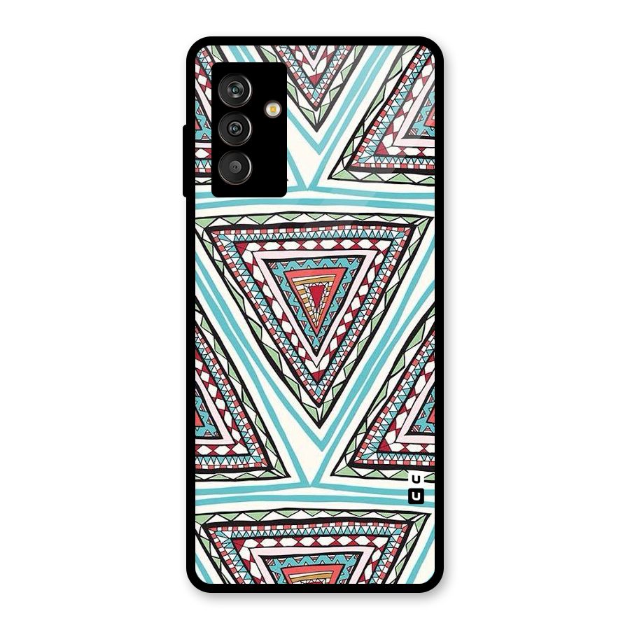 Triangle Abstract Mode Glass Back Case for Galaxy M13