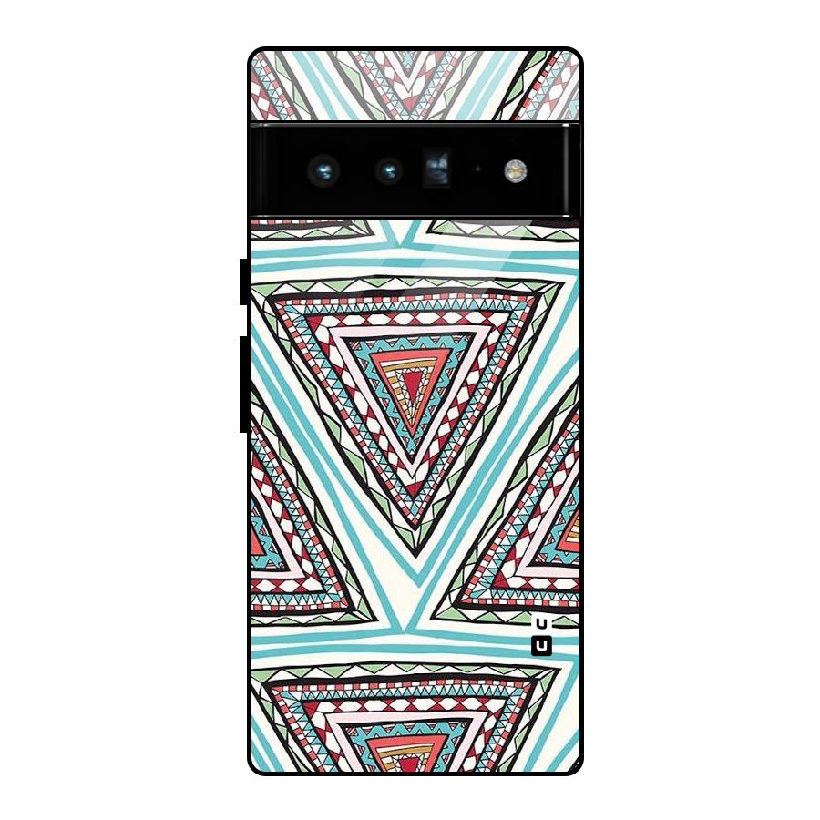 Triangle Abstract Mode Glass Back Case for Google Pixel 6 Pro