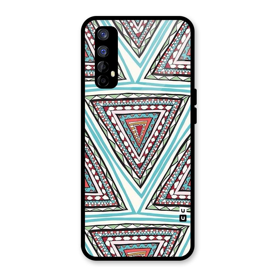 Triangle Abstract Mode Glass Back Case for Realme Narzo 20 Pro