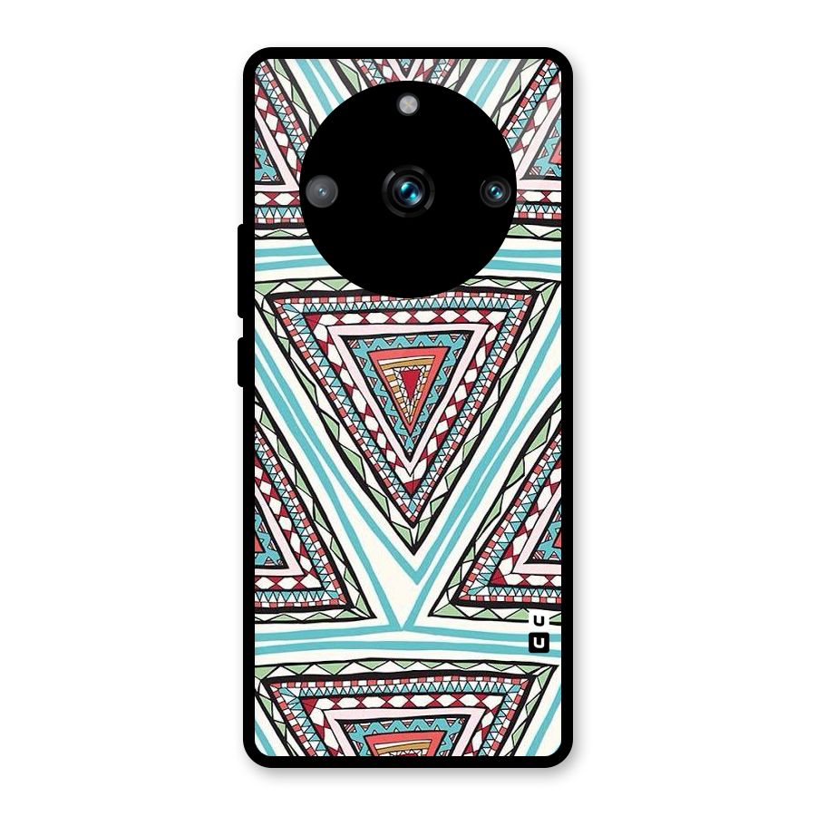 Triangle Abstract Mode Glass Back Case for Realme Narzo 60 Pro