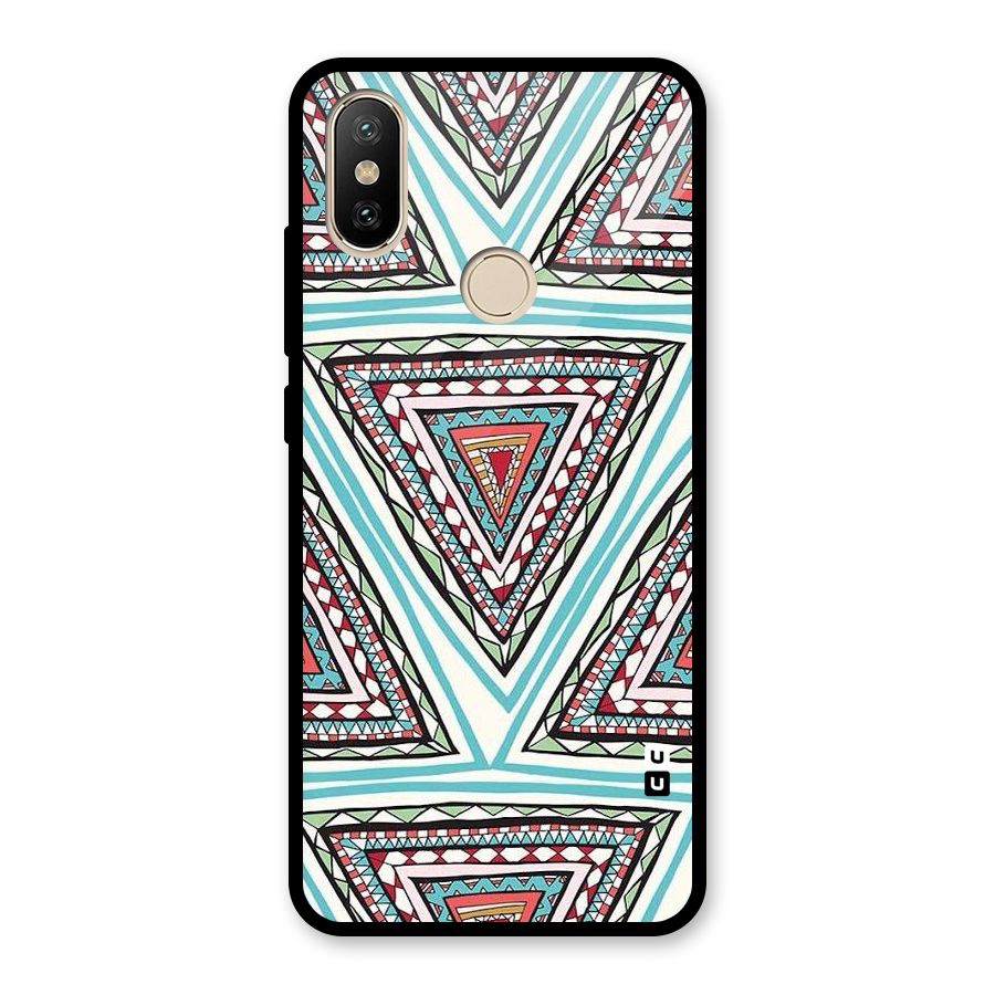 Triangle Abstract Mode Glass Back Case for Redmi A2