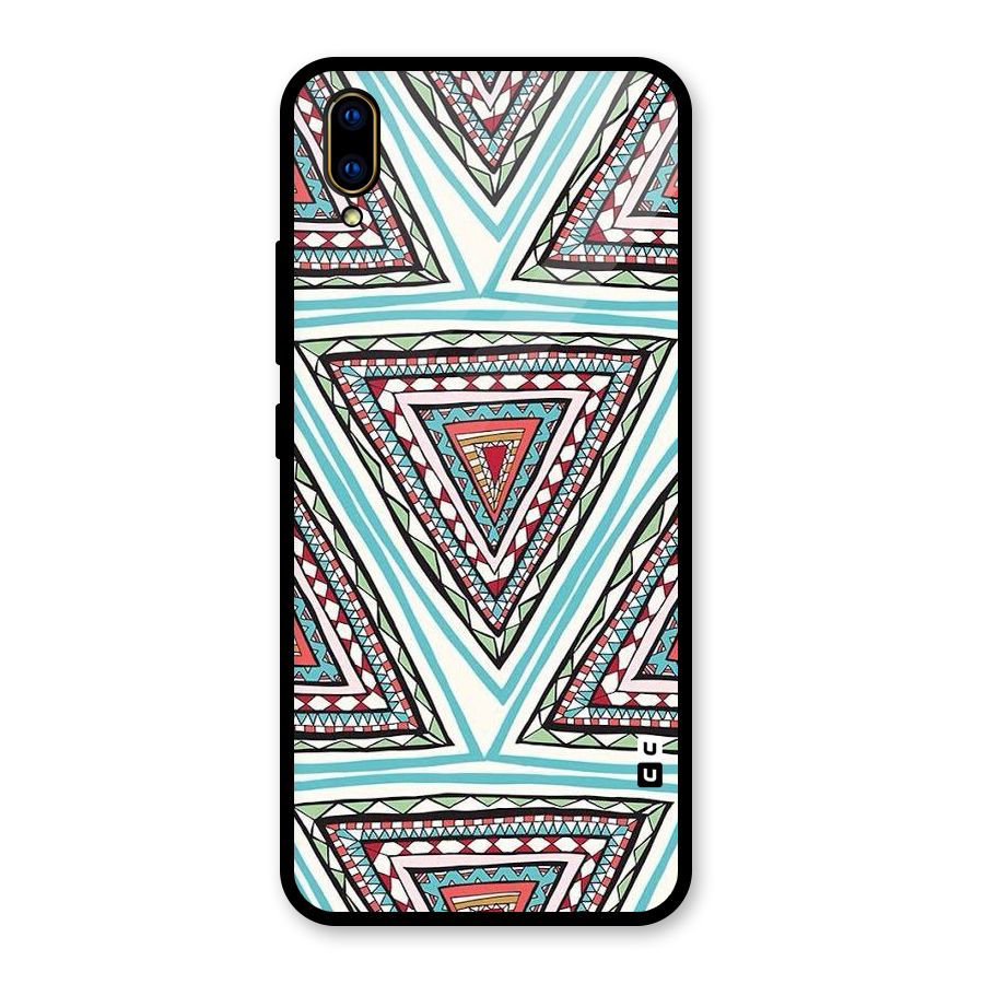Triangle Abstract Mode Glass Back Case for Vivo V11 Pro