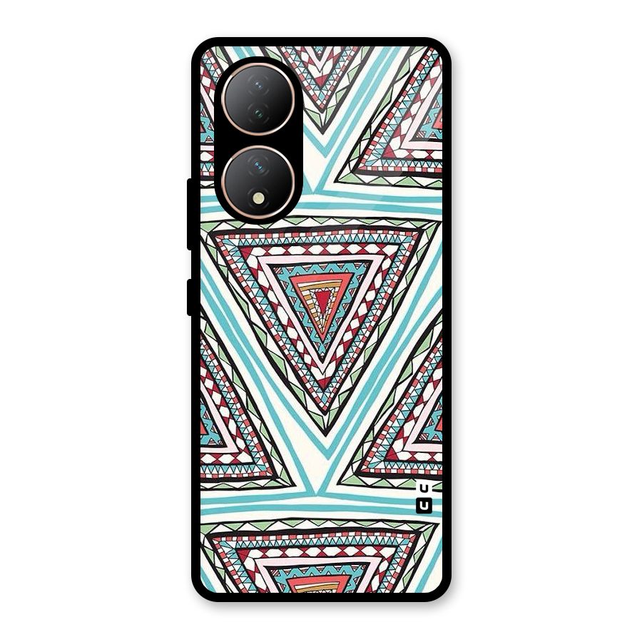 Triangle Abstract Mode Glass Back Case for Vivo Y100A