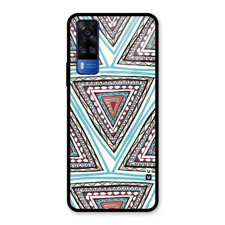 Triangle Abstract Mode Glass Back Case for Vivo Y31