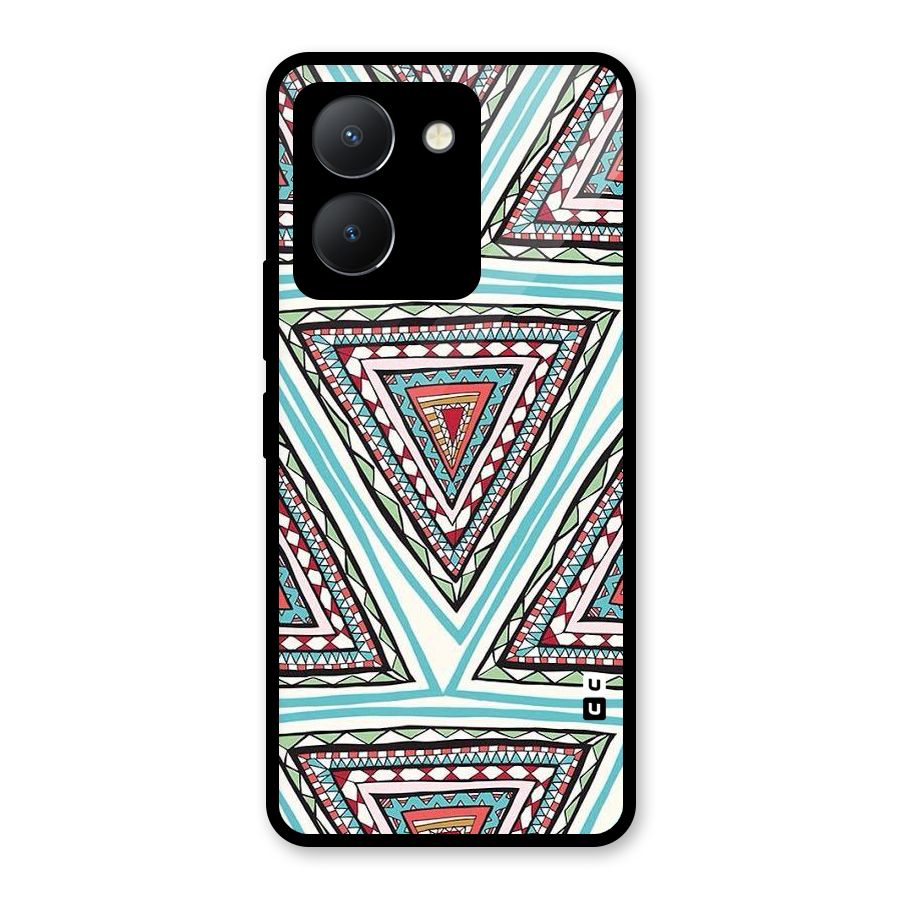 Triangle Abstract Mode Glass Back Case for Vivo Y36
