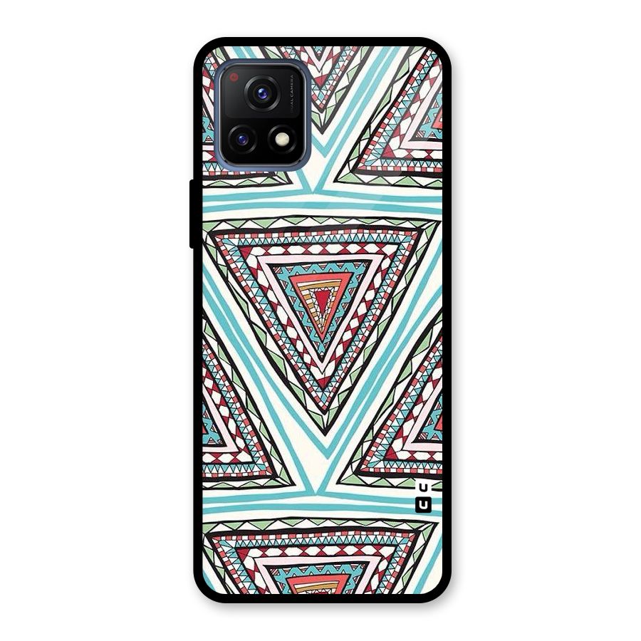 Triangle Abstract Mode Glass Back Case for Vivo Y72 5G