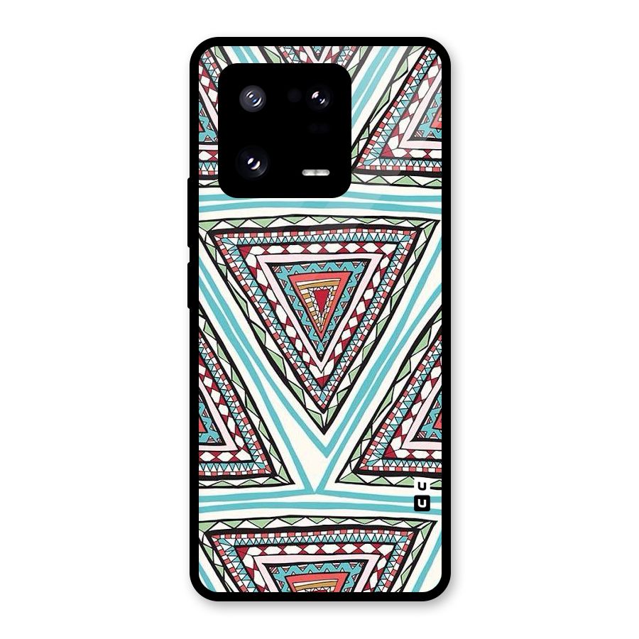 Triangle Abstract Mode Glass Back Case for Xiaomi 13 Pro