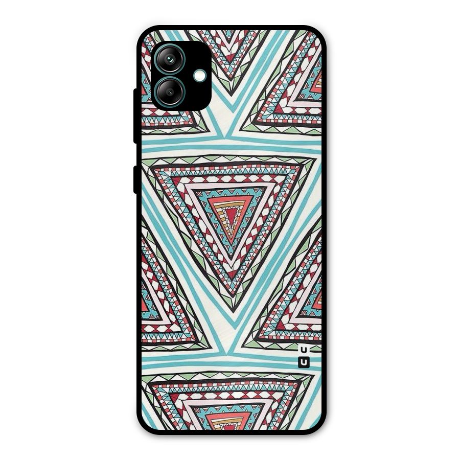 Triangle Abstract Mode Metal Back Case for Galaxy A04