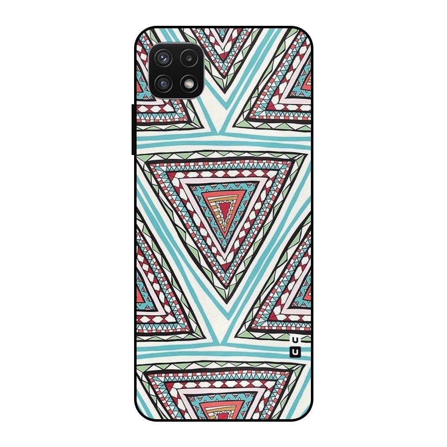 Triangle Abstract Mode Metal Back Case for Galaxy A22 5G